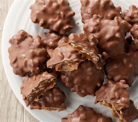 Unlock the secret to true chocolate bliss with Mascot's pecan caramel chocolate bites